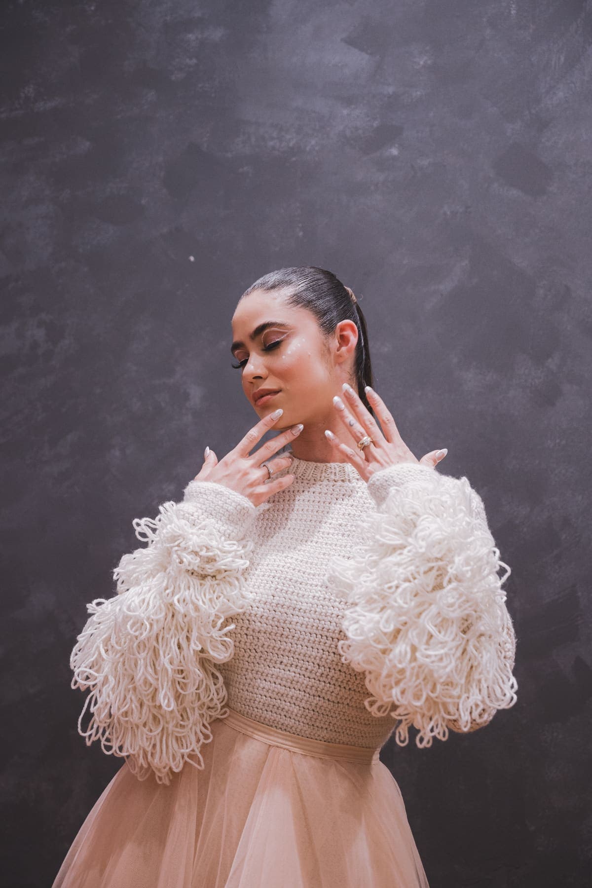 Look 4 from the Woven Dreams runway at New York Fashion Week